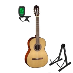 CORT AC 100 OP gitara klasyczna 4/4 + statyw + tuner